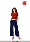 Blue Colour Latest Fancy Stylish Party Wear Premium Quality Paper Pant Collection 1005